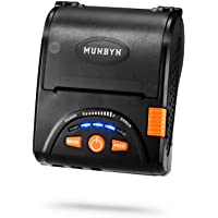 MUNBYN Mini Impresora de Recibo Térmica 58mm para Comida a Domicilio- Impresora Portátil de Ticket- Coneccíon…
